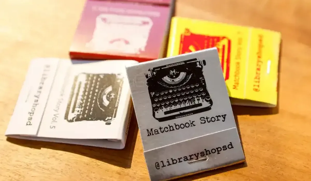 Former winning matchbooks from the Matchbook Story Contest. (Meg McLaughlin / U-T file)