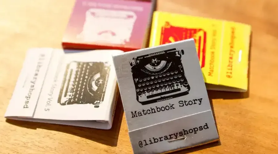 Former winning matchbooks from the Matchbook Story Contest. (Meg McLaughlin / U-T file)