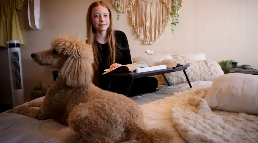 Sadie Wheeler, a member of the San Diego Youth Commission, at her home in the University City area on Thursday, Jan. 8, 2026. (Sandy Huffaker / For The San Diego Union-Tribune)