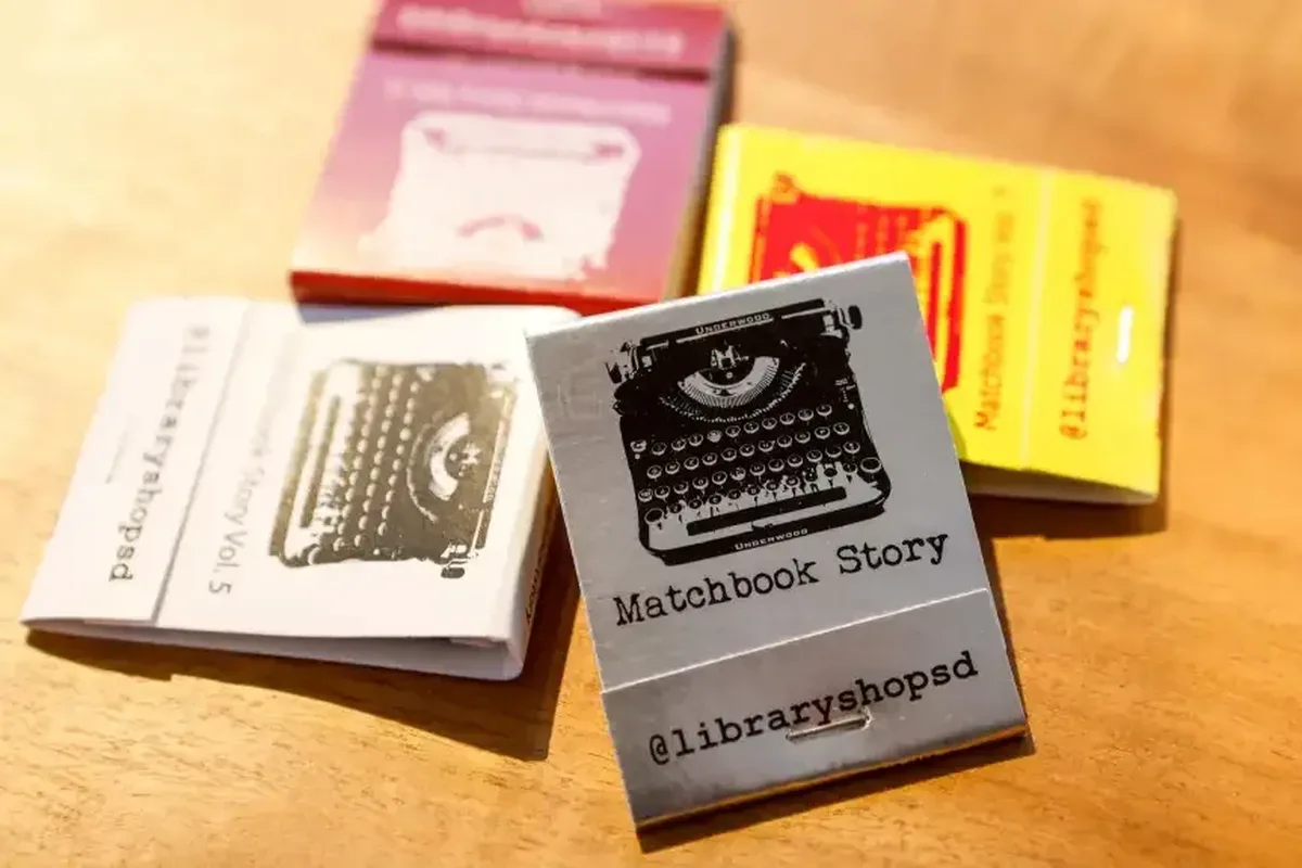 Former winning matchbooks from the Matchbook Story Contest. (Meg McLaughlin / U-T file)